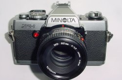Minolta XG 1 35mm SLR Film Manual Camera + Minolta 50mm F/1.7 MD ROKKOR Lens
