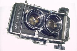 Mamiya C330 Professional TLR Film Camera + Mamiya-Sekor 80mm f/2.8 blue dot Lens