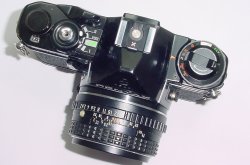 Pentax ME 35mm Film Manual SLR Camera with Pentax-M 135mm F/3.5 SMC Lens in Black