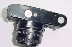 Pentax ME 35mm Film Manual SLR Camera with Pentax-M 135mm F/3.5 SMC Lens in Black