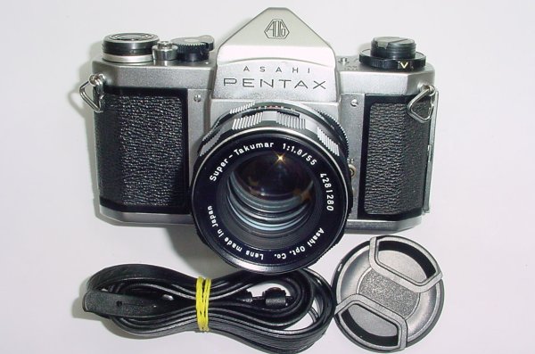 Pentax SV 35mm Film SLR Manual Camera + Super-Takumar 55/1.8 Lens