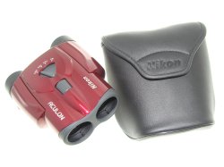 Nikon 8-24x25 4.6° at 8x Aculon T11 Zoom Binoculars in Red