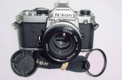 Nikon FM 35mm Film SLR Manual Camera with Nikon 50/1.8 AI Nikkor Lens