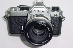 Nikon FM 35mm Film SLR Manual Camera with Nikon 50/1.8 AI Nikkor Lens