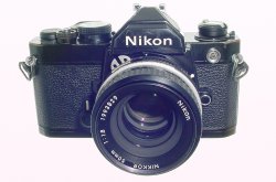 Nikon FM 35mm Film SLR Manual Camera with Nikon 50/1.8 AI Nikkor Lens