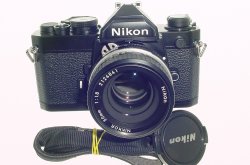 Nikon FM 35mm Film SLR Manual Camera with Nikon 50/1.8 AI Nikkor Lens
