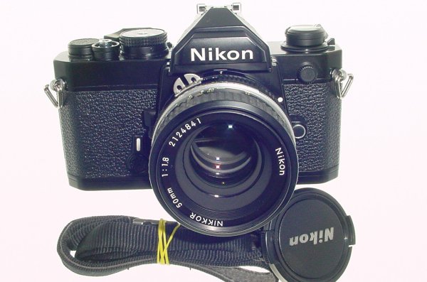 Nikon FM 35mm Film SLR Manual Camera with Nikon 50/1.8 AI Nikkor Lens