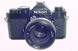 Nikon FM 35mm Film SLR Manual Camera with Nikon 50/1.8 AI Nikkor Lens
