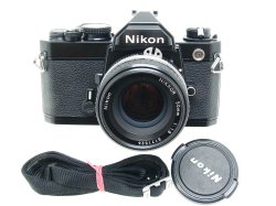 Nikon FM 35mm Film SLR Manual Camera with Nikon 50/1.8 AI Nikkor Lens