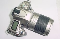 Nikon F75 35mm Film SLR Camera with Nikon 28-100mm f3.5-5.6 G Zoom Lens - Silver