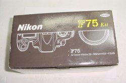 Nikon F75 35mm Film SLR Camera with Nikon 28-100mm f3.5-5.6 G Zoom Lens - Silver
