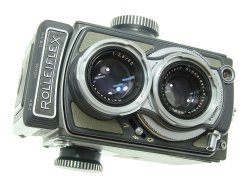 Rolleiflex 4x4 Baby Grey TLR 127 Film Camera Schneider-Kreuznach 60/3.5 Lens