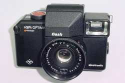 Agfa OPTIMA sensor Flash electronic 35mm Film Camera 40mm F/3.5 Lens