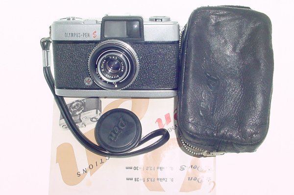 Olympus PEN S Half Frame 35mm Film Camera with 3 cm (30mm) F/2.8 D.Zuiko Lens