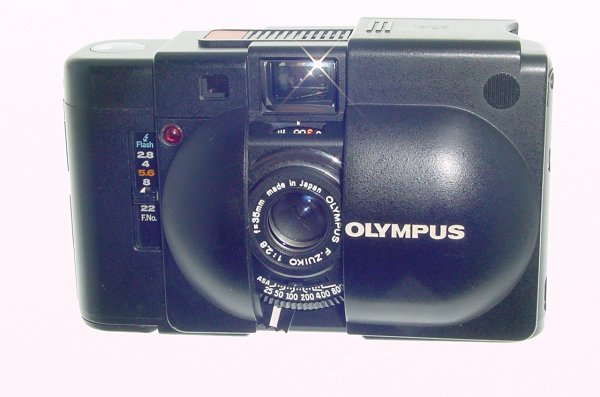 Olympus XA 35mm Film Rangefinder Camera with F.Zuiko 35mm F/2.8 Lens