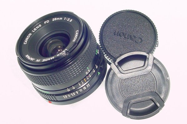 Canon 28mm F/2.8 FD Wide Angle Manual Focus Lens
