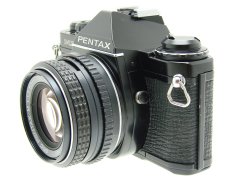 Pentax ME Super 35mm Film manual SLR Camera + Pentax-M 50/1.7 smc Lens in Black