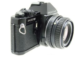 Pentax ME Super 35mm Film manual SLR Camera + Pentax-M 50/1.7 smc Lens in Black