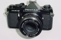 Pentax ME Super 35mm Film manual SLR Camera with Pentax M 50mm f/1.7 smc Lens - Black