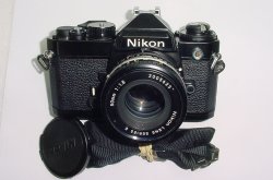 Nikon FE 35mm Film SLR Manual Camera with Nikon 50mm F/1.8 Series E AIs Lens