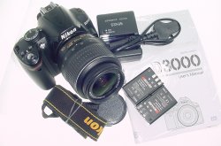 Nikon D3000 10.2MP Digital SLR Camera with Nikon AF-S 18-55mm VR Lens