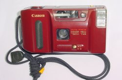 Canon Sprint Auto Focus MACRO 45cm Point & Shoot Camera 35/3.5 Lens - Red