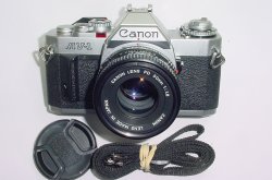 Canon AV-1 35mm Film SLR Manual Camera with Canon 50mm F/1.8 FD Lens