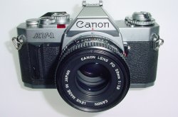 Canon AV-1 35mm Film SLR Manual Camera with Canon 50mm F/1.8 FD Lens Canon AV-1 35mm Film SLR Manual Camera with Canon 50mm F/1.8 FD Lens