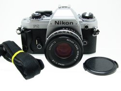 Nikon FG 35mm Film SLR Manual Camera with Nikon 50mm F/1.8 Series E Lens