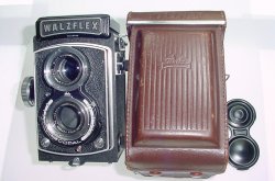 Walzflex 6x6 120 Film TLR Medium Format Camera Kogaku 75mm f/3.5 Lens