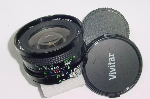Vivitar 19mm F/3.8 MC Manual Focus Wide Angle Lens For Nikon F