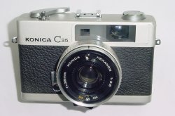 Konica C35 35mm Film Rangefinder Compact Camera 38mm F/2.8 Lens