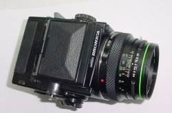 BRONICA ETRS 120 Film SLR Medium Format Camera + ZENZANON 75/2.8 MC Lens + SG