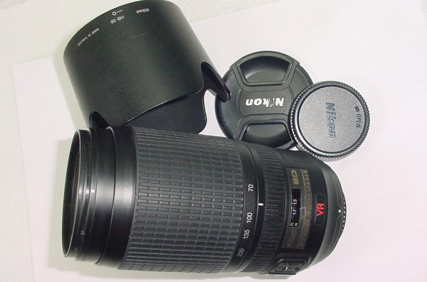 Nikon 70-300mm F/4.5-4.6 G ED VR AF-S Nikkor AF Zoom Lens