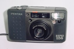 Pentax ESPIO 115G 35mm Film Point & Shoot Camera 38-115mm Zoom Lens