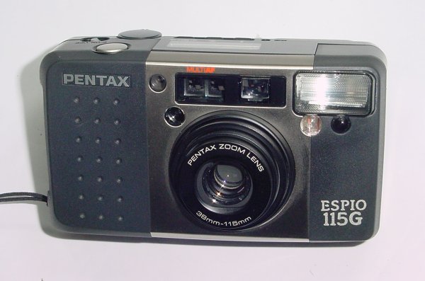 Pentax ESPIO 115G 35mm Film Point & Shoot Camera 38-115mm Zoom Lens