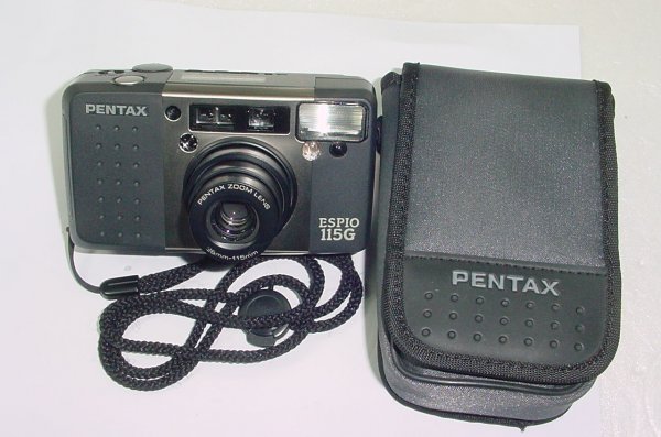 Pentax ESPIO 115G 35mm Film Point & Shoot Camera 38-115mm Zoom Lens