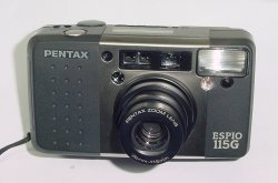 Pentax ESPIO 115G 35mm Film Point & Shoot Camera 38-115mm Zoom Lens