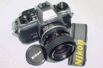Nikon FG-20 35mm film SLR Manual Camera with 35-70mm f/3.3-4.5 Zoom-NIKKOR Lens