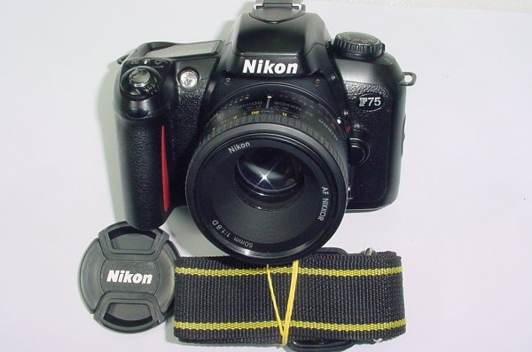 Nikon F75 35mm Film SLR Camera with Nikon 50mm f/1.8 D AF Lens