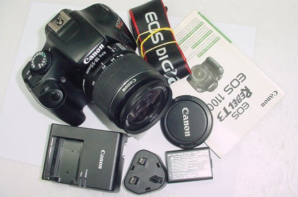 Canon EOS Rebel T3 (1100D) Digital SLR Camera with EFS 18-55mm Lens