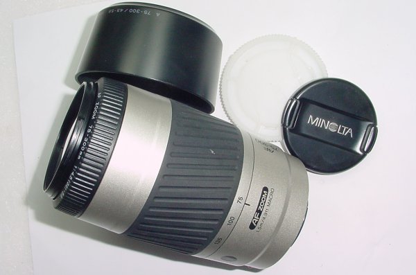 Minolta 75-300mm F/4.5-5.6 AF MACRO Auto Focus Zoom Lens For Sony A-Mount