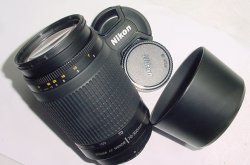 Nikon 70-300mm F/4-5.6 G Auto and manual Focus Zoom Lens in Black