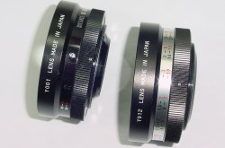 YASHICA ELECTRO 35 YASHIKOR AUX. WIDE ANGLE F4 + AUX. TELEPHOTO F4 LENSES KIT