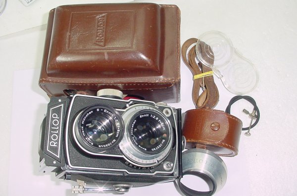 Lipca Rollop 6x6 TLR Camera with Ennit Enna 8cm f/2.8 80mm f2.8 Lens