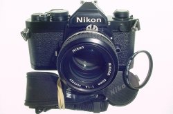 Nikon FM 35mm Film SLR Manual Camera with 50mm f/1.4 Nikkor AI Lens