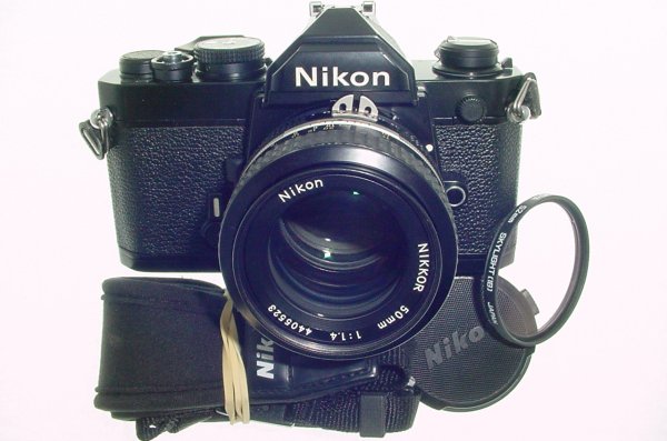 Nikon FM 35mm Film SLR Manual Camera with 50mm f/1.4 Nikkor AI Lens