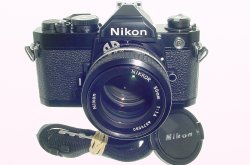Nikon FM 35mm Film SLR Manual Camera with 50mm f/1.4 Nikkor AI Lens