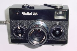 Rollei 35 35mm Film Manual Camera with Tessar 40mm F/3.5 Lens - Black