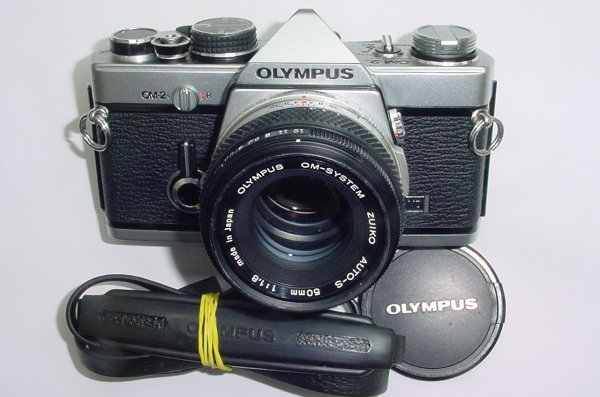 Olympus OM-2N MD 35mm Film SLR Manual Camera with 50mm F/1.8 Zuiko Lens